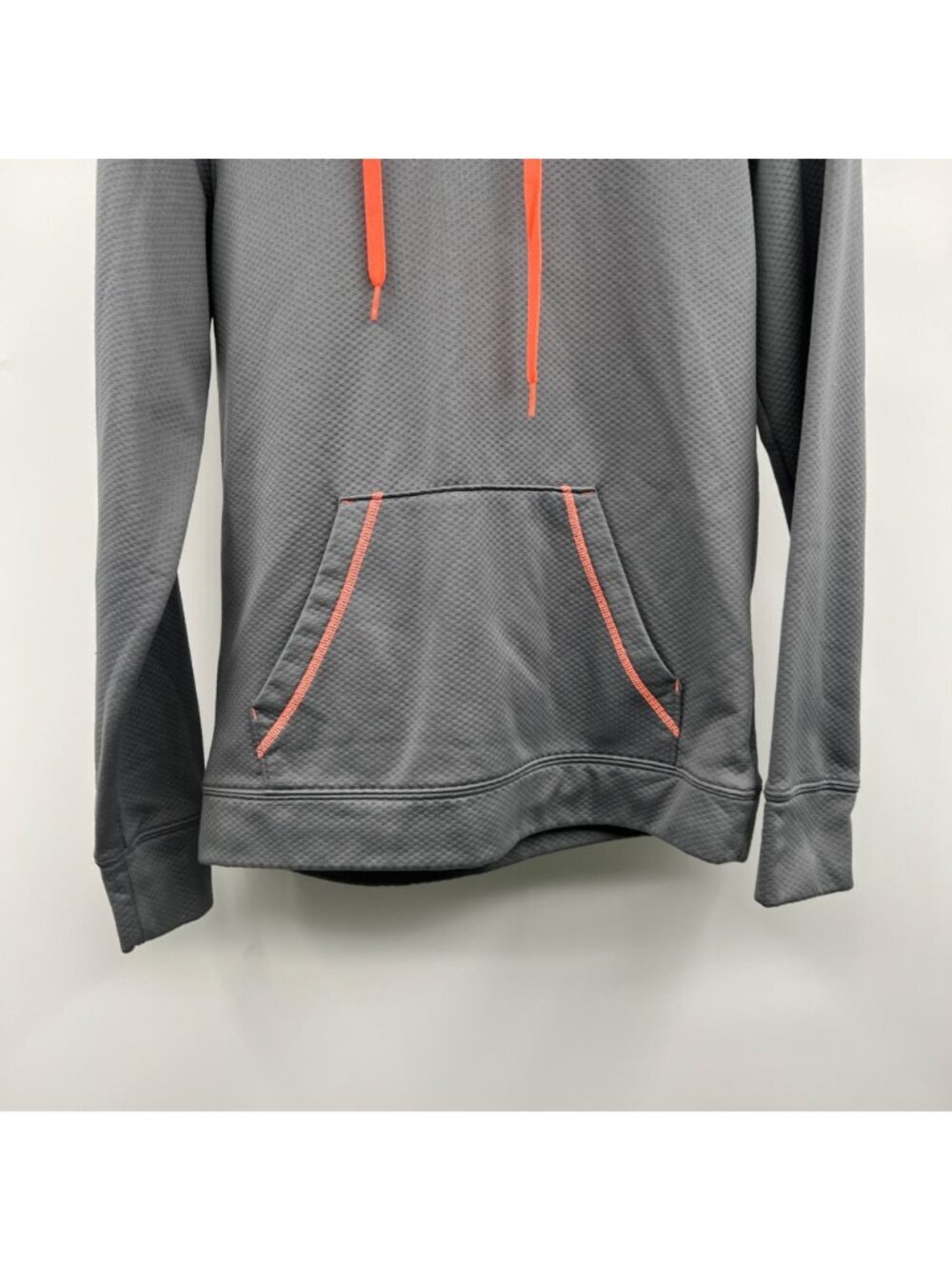 Under Armour Womens Pullover Hoodie Loose Fit Gray/Coral Size Small - Picture 3 of 9
